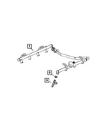 68773959AA - Fuel and Accelerator Pedal: Fuel Rail for Mopar Image