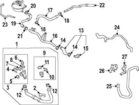 Hoses & Lines for 2025 Volkswagen Atlas Cross Sport #0