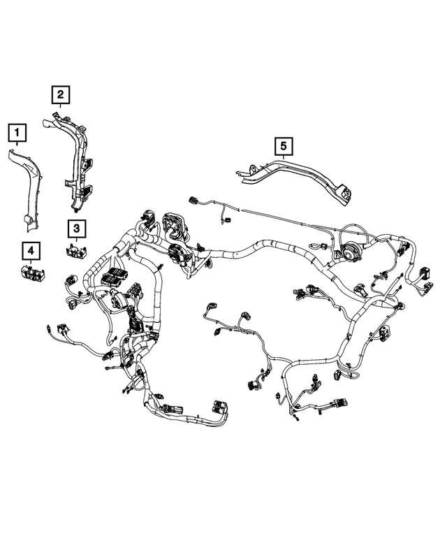 68541029AA - Electrical: Shock Tower Trough for Mopar Image