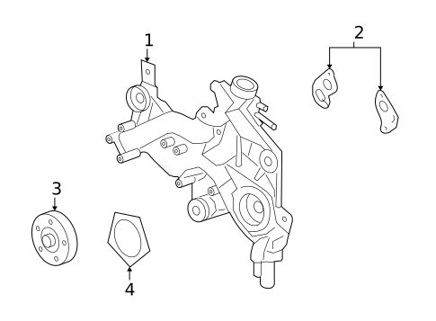 Water Pump for 2008 Chevrolet Impala #0