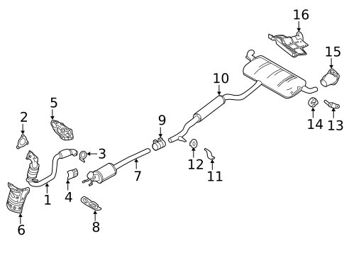 Exhaust Components for 2018 INFINITI QX30 #0