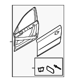 31218047 - Body: Door Shell for Volvo: S80, V70, XC70 Image