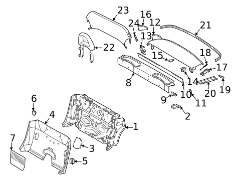 Top Well Components for 2003 Mercedes-Benz SLK 32 AMG&reg; #0