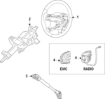 7AW06DX9AA - Steering: Steering Wheel for Mopar Image