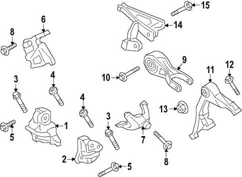 Engine Mounting for 2025 Porsche Cayenne #0