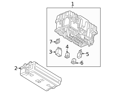 Fuse Box for 2021 GMC Terrain #1