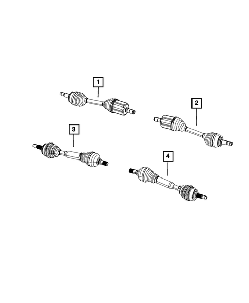 Front Axle Drive Shafts for 2017 Jeep Cherokee #0