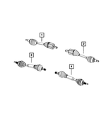 Axle Half Shaft, Left