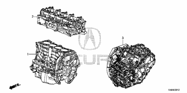 Engine Assy. - Transmission Assy. (2.4L) (2) for 2017 Acura ILX #0