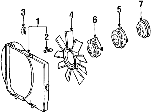 Cooling Fan for 1998 Mercedes-Benz CL 500 #0