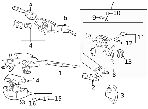 Anti-Theft Components for 2004 Honda Insight #0