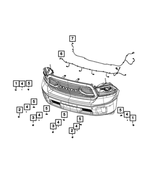 68154309AA - Electrical: Fog Lamp Jumper Wiring for Mopar Image