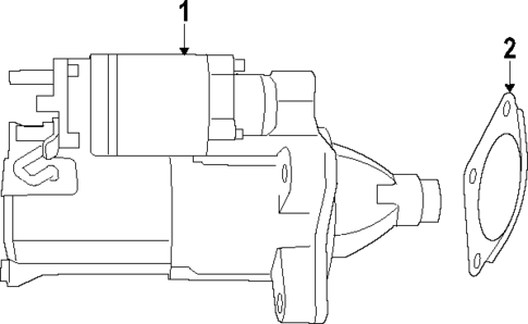 Starter for 2018 Jeep Wrangler JK #1
