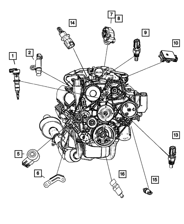 4686684AB - Electrical: Map Sensor for Mopar Image