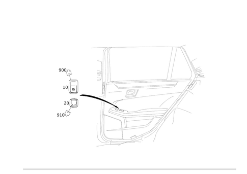 Switch in Rear Door Trim for 2012 Mercedes-Benz E350 #0