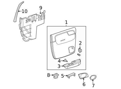 Switches, Solenoids & Actuators for 2004 Chevrolet Trailblazer EXT #2