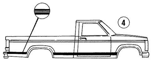 Stripe Tape for 1995 Ford F-250 #0