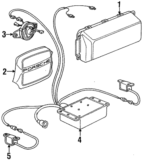 Air Bag Components for 1992 Porsche 911 #0