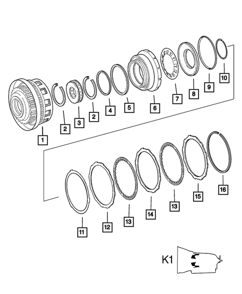 Gear Train for 2007 Jeep Grand Cherokee #2