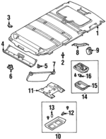 8971527751 - : Map Lamp Assembly for Isuzu Image