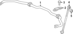513003W0A01 - : Stabilizer Bar for Honda Image