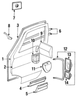 55075001 - : Mirror for Dodge: B150, B250, B350 Image