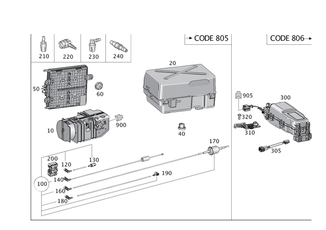 9004413 - Vacuum System/Hydraulic System: Control Unit for Mercedes-Benz Image image