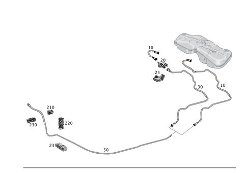 Fuel Lines, Gasoline Vehicle for 2017 Mercedes-Benz GLE550e #0