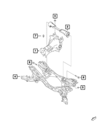 68314006AA - Differential and Drive Line: Differential Bracket for Fiat: 124 Spider Image
