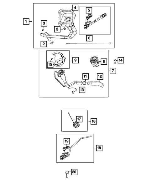 Fuel Tank Filler Tube for 2019 Ram 2500 #0