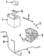 7404360010 - : Battery Tray for Lexus: LX450 Image
