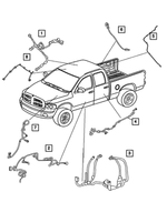 56051970AF - : Body Wiring for Dodge: Ram 1500, Ram 2500, Ram 3500 Image