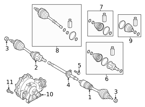 Carrier & Front Axles for 2023 Genesis GV80 #0