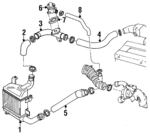 MD157356 - : Air Hose for Mitsubishi: Eclipse Image