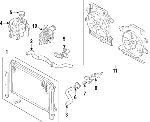 Cooling System for 2009 Mazda Tribute #0