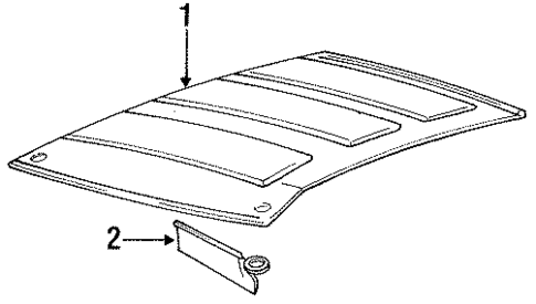 Interior Trim - Roof for 1993 Chrysler New Yorker #0
