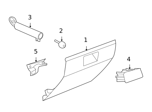 Glove Box for 2008 Dodge Caliber #0