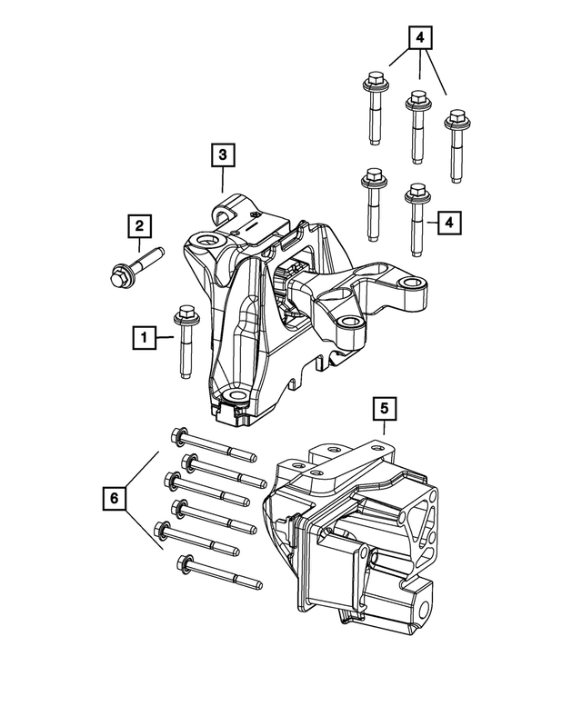 4627593AC - : Engine Mount Bracket for Mopar Image