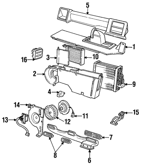 Auxiliary Heater & AC for 1994 Chrysler Town & Country #0