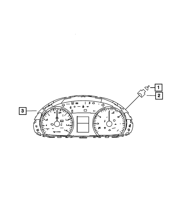 68143695AA - Electrical: Instrument Panel Cluster for Mopar Image