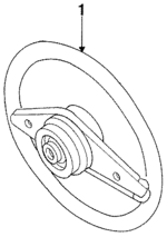 E7FZ3600D - Steering: Steering Wheel for Ford Image