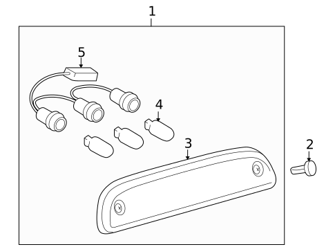 High Mounted Stop Lamp for 2006 Toyota Tacoma #0