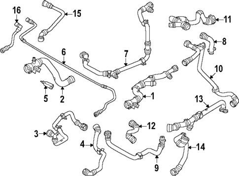 Hoses & Lines for 2024 BMW i5 #0