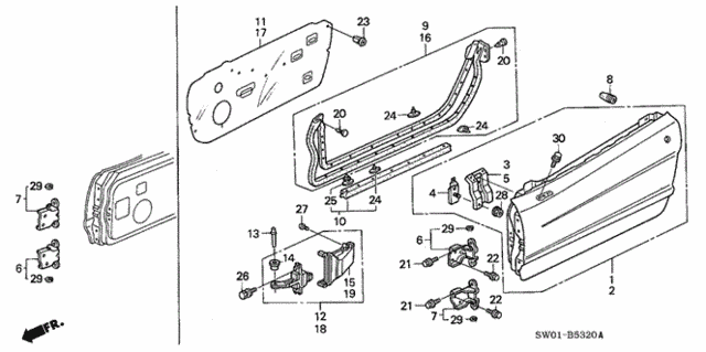 Front Door Panels for 2004 Acura NSX #0