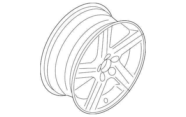 2014-2017 Volvo XC60 Aluminum Rim, Ixion II 8-Inch X 20-Inch