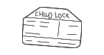 8249156B00 - Body: Child Lock Label for Suzuki Image