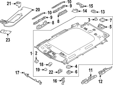 Interior Trim - Roof for 2023 Land Rover Range Rover Sport #0