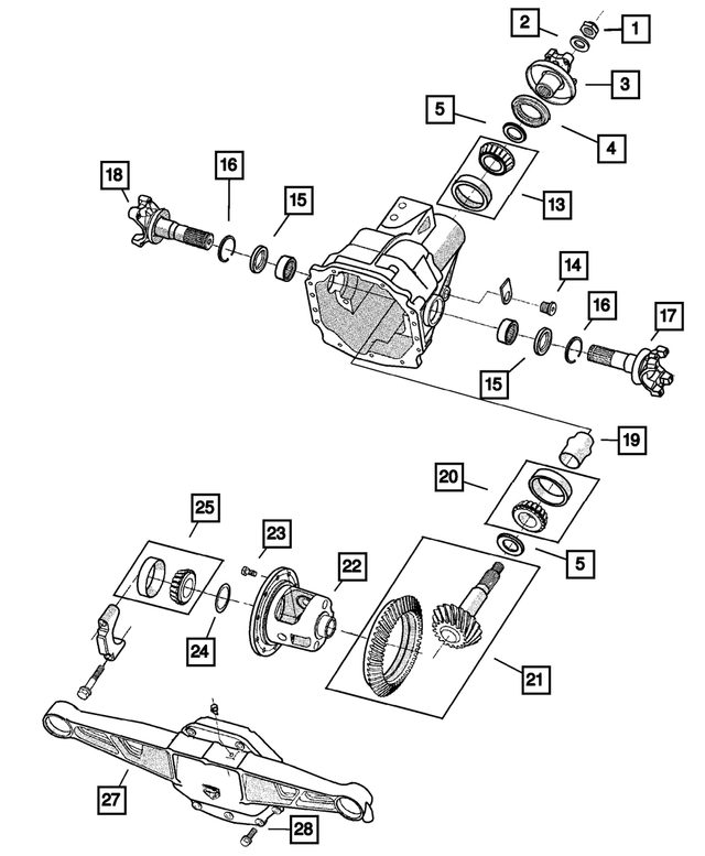 4626728 - Rear Axle: Pinion Shaft Shim Kit for Mopar Image