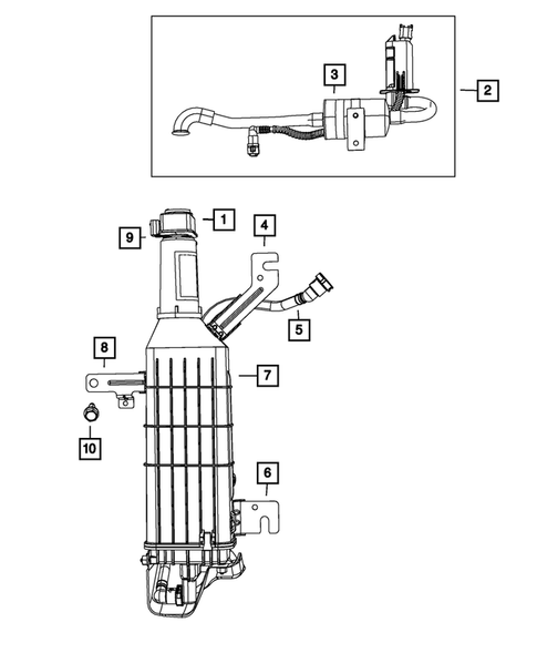Vacuum Canister/Leak Detection Pump for 2011 Dodge Grand Caravan #0