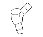 95562820600 - Electrical: Washer Hose Elbow for Porsche: Cayenne Image